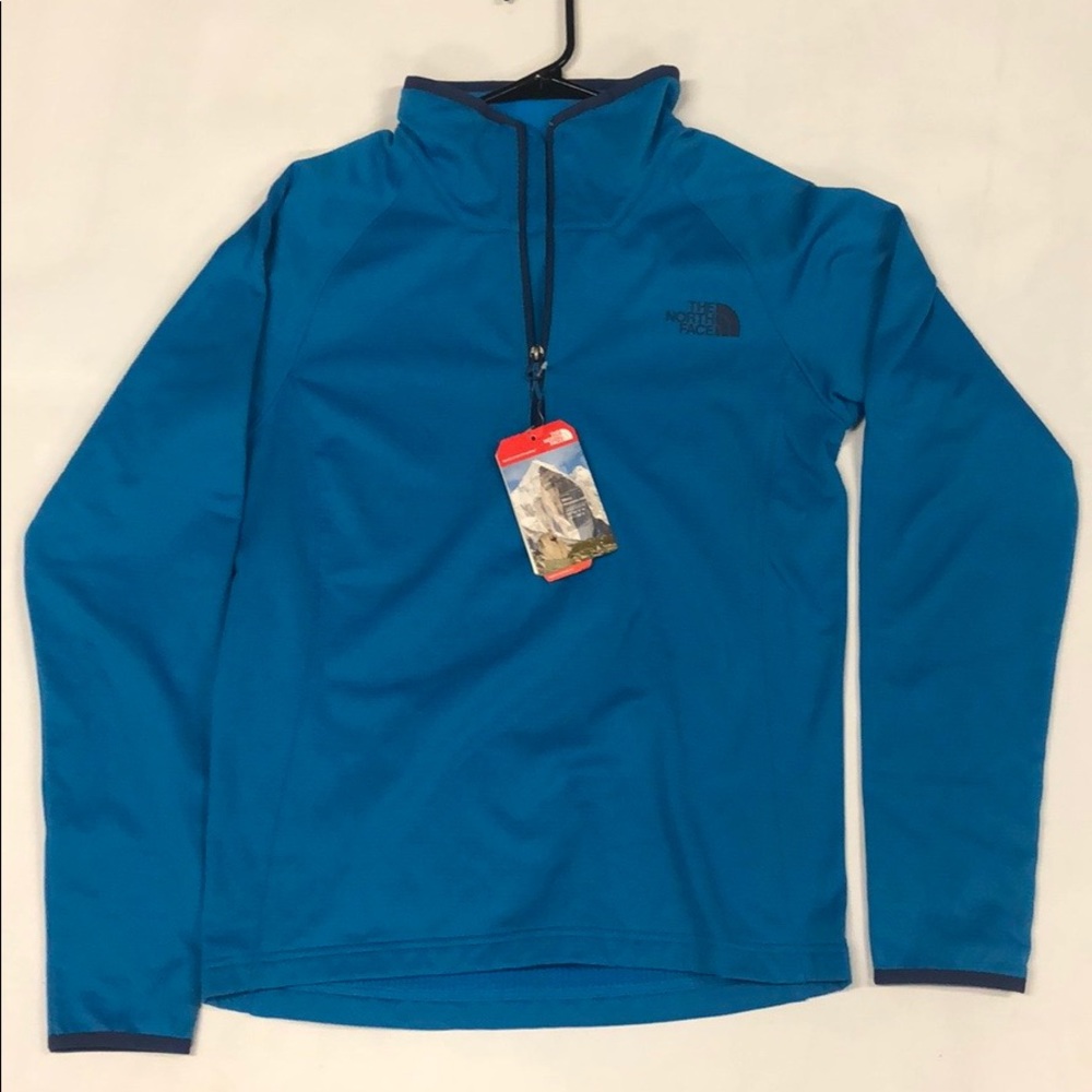 New North Face Active Fit 1/4 Zip Blue